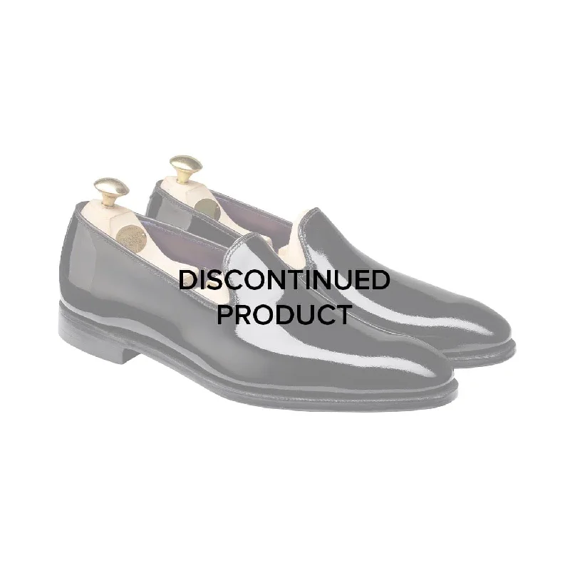 Men's leather loafers with a penny slot Men's leather loafers with a penny slot Men's loafers with a low - heeled designKensington Black Patent Men's leather loafers with a penny slot Men's leather loafers with a penny slot Men's loafers with a low - heeled designKensington Black Patent