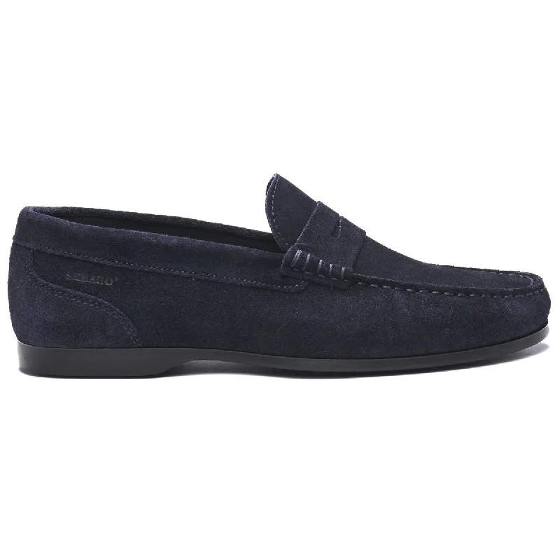 Slip - on men's loafers for easy wearByron Suede - Navy Blue