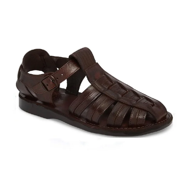 Men's sandals with a pointed toe for a stylish lookBarak - Leather Closed Toe Sandal | Brown Men's sandals with a pointed toe for a stylish lookBarak - Leather Closed Toe Sandal | Brown