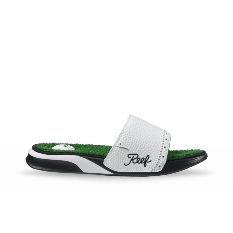 Men's sandals with a stretchy strap for a better fitMen's sandals with a stretchy strap for a better fitReef Men's Mulligan Slide - Green Men's sandals with a stretchy strap for a better fitMen's sandals with a stretchy strap for a better fitReef Men's Mulligan Slide - Green