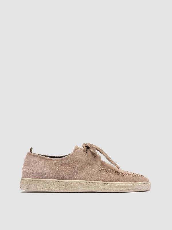 Men's loafers with a contrast stitching detailHERBIE 012 - Beige Suede Derby Shoes Men's loafers with a contrast stitching detailHERBIE 012 - Beige Suede Derby Shoes