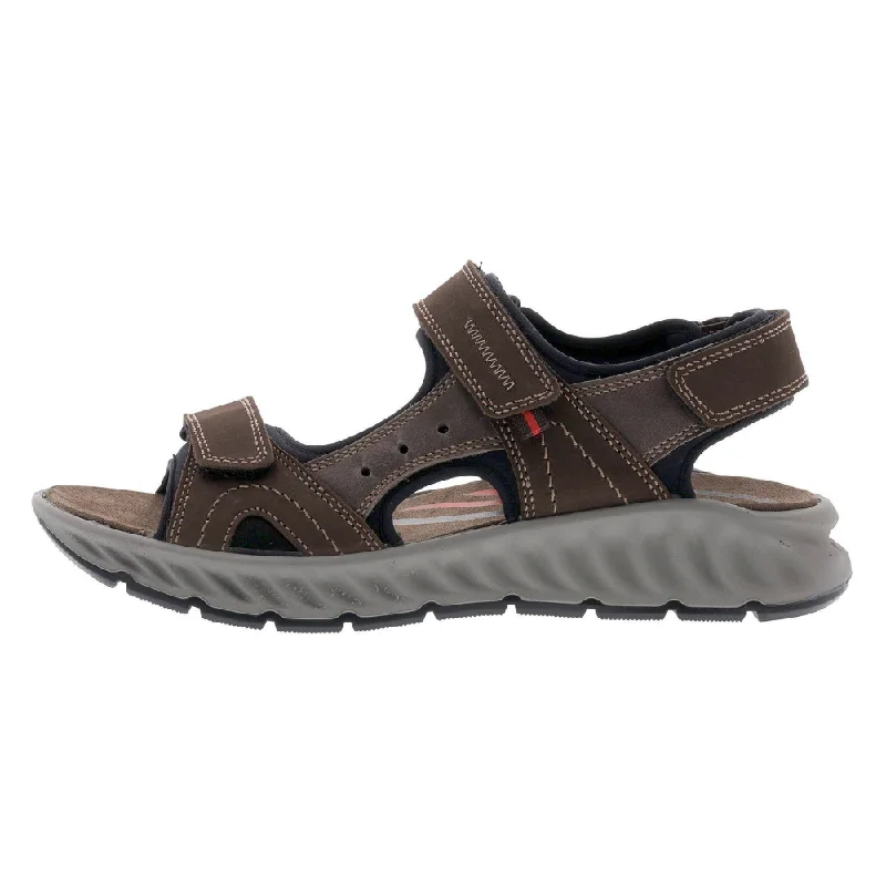 Men's sandals with a wide strap for supportMen's sandals with a wide strap for supportAra Everett Brown Leather Sandal (Men's)