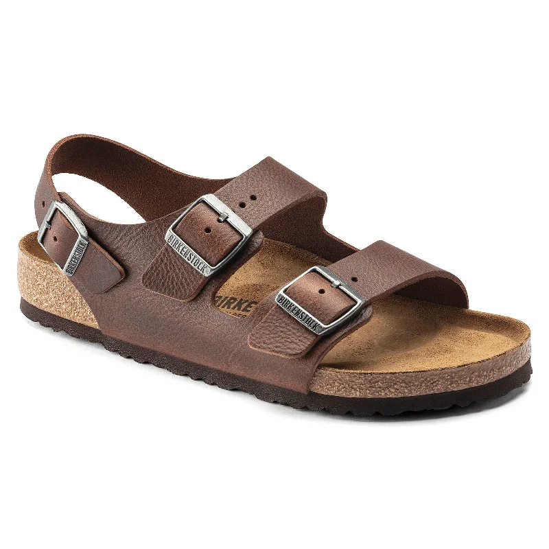 Men's sandals with a removable insole for cleaningMen's sandals with a removable insole for cleaningBirkenstock Milano - Classic Footbed Vintage Leather