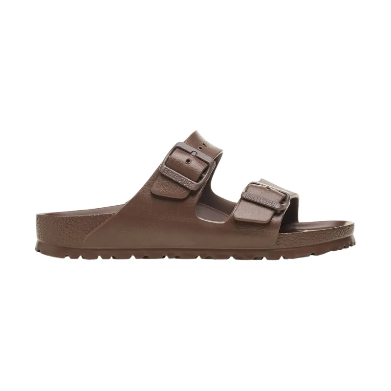 Men's sandals in a neutral color like black or brownMen's sandals in a neutral color like black or brownBirkenstock Arizona Essentials EVA Sandal - Roast Men's sandals in a neutral color like black or brownMen's sandals in a neutral color like black or brownBirkenstock Arizona Essentials EVA Sandal - Roast