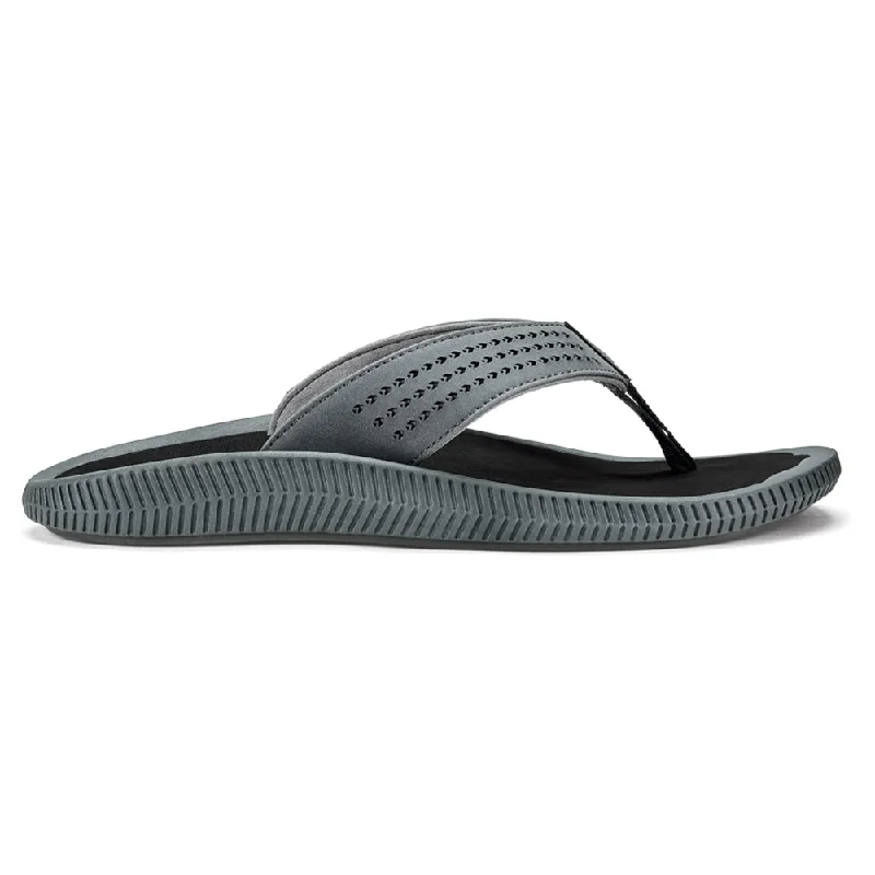 Flip - flop style men's sandals for beach wearFlip - flop style men's sandals for beach wearOluKai Ulele Flip Flop Dark Shadow/Black (Men's)
