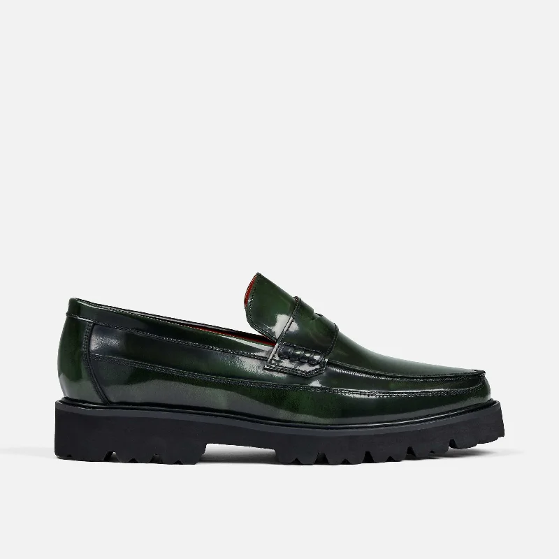Men's loafers with a leather lining for comfort Men's loafers with a leather lining for comfort Men's loafers with a decorative buckleAdler Dark Green Patent Leather Penny Loafers Men's loafers with a leather lining for comfort Men's loafers with a leather lining for comfort Men's loafers with a decorative buckleAdler Dark Green Patent Leather Penny Loafers
