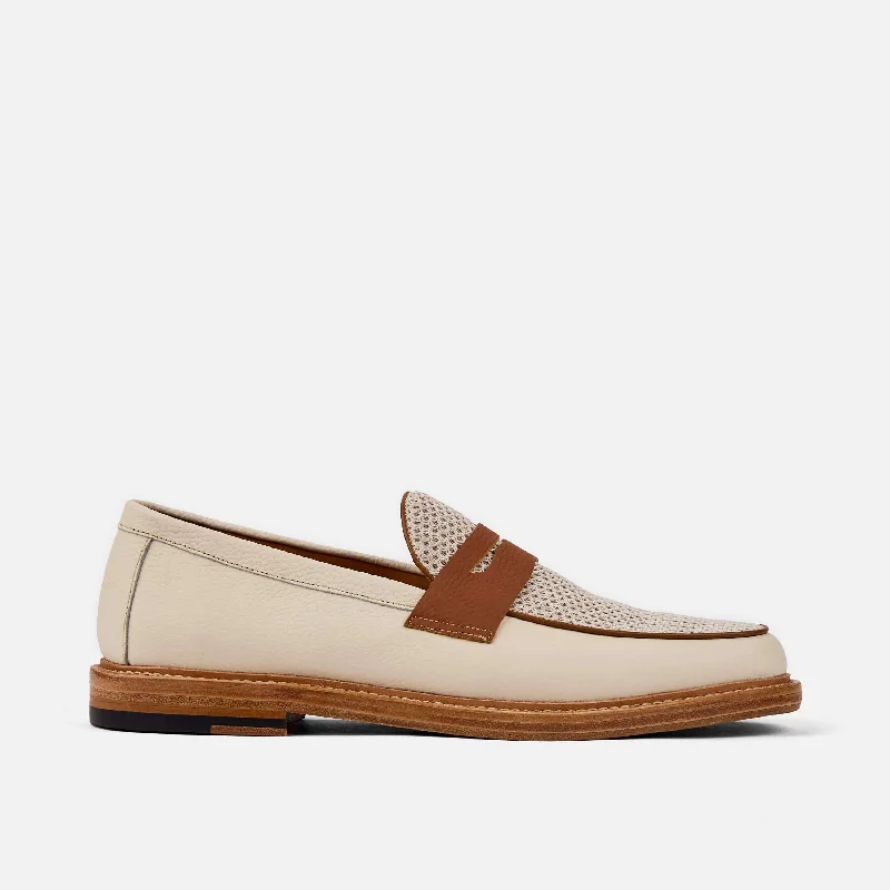 Men's loafers with a smooth leather finish Men's loafers with a smooth leather finish Men's loafers with a leather lacing systemCalum Cream Leather Penny Loafers Men's loafers with a smooth leather finish Men's loafers with a smooth leather finish Men's loafers with a leather lacing systemCalum Cream Leather Penny Loafers