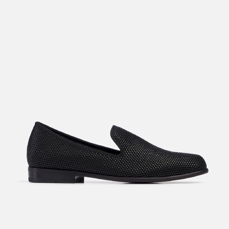 Men's loafers with a memory foam insoleDuke Pyramid Black Loafer - Men's