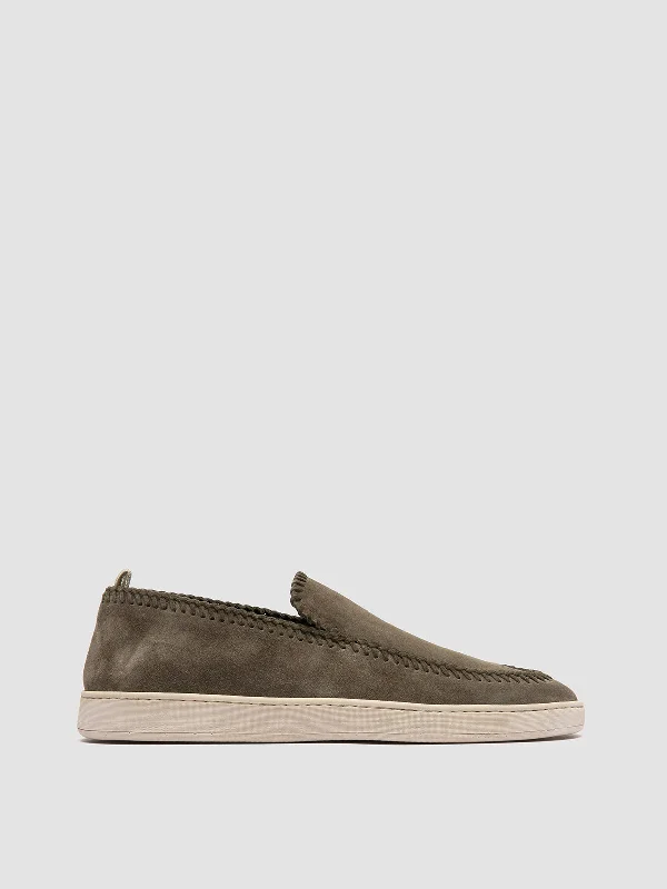 Men's loafers with a pointed toe for a stylish appearanceHERBIE 011 - Green Suede Penny Loafers Men's loafers with a pointed toe for a stylish appearanceHERBIE 011 - Green Suede Penny Loafers