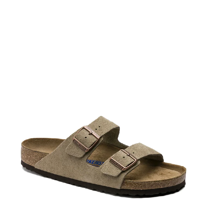 Men's sandals with a decorative buckle or charmMen's sandals with a decorative buckle or charmBirkenstock Arizona Suede Soft Footbed Sandal in Taupe Men's sandals with a decorative buckle or charmMen's sandals with a decorative buckle or charmBirkenstock Arizona Suede Soft Footbed Sandal in Taupe