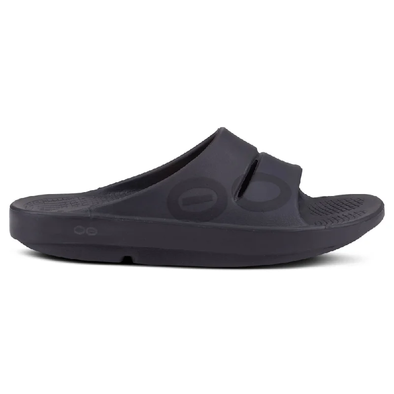 Waterproof men's sandals for water activitiesWaterproof men's sandals for water activitiesOOFOS OOahh Sport Flex Black Mat Sandal (Unisex)