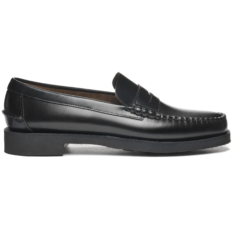 Men's loafers with a stretchy side panel for a better fitDan Polaris - Black