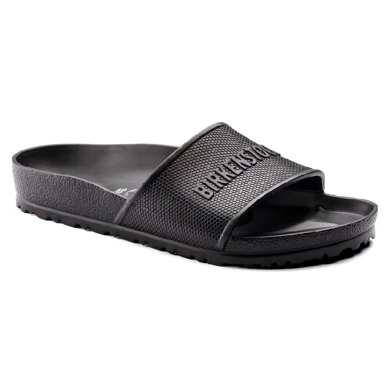 Men's sandals with a shock - absorbing insoleMen's sandals with a shock - absorbing insoleBarbados EVA Slide in Black from Birkenstock Men's sandals with a shock - absorbing insoleMen's sandals with a shock - absorbing insoleBarbados EVA Slide in Black from Birkenstock