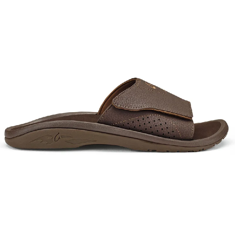 Men's sandals with a flexible sole for easy movementMen's sandals with a flexible sole for easy movementOluKai Nalu Slide Sandal Dark Java (Men's)