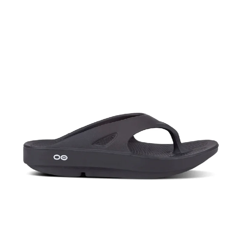Men's sandals with a contrast stitching detailMen's sandals with a contrast stitching detailOOFOS OOriginal Thong - Black
