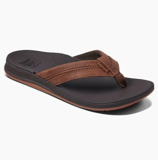 Men's sandals with a durable outer soleMen's sandals with a durable outer soleReef Ortho Bounce Coast Brown Leather Strap Men's sandals with a durable outer soleMen's sandals with a durable outer soleReef Ortho Bounce Coast Brown Leather Strap