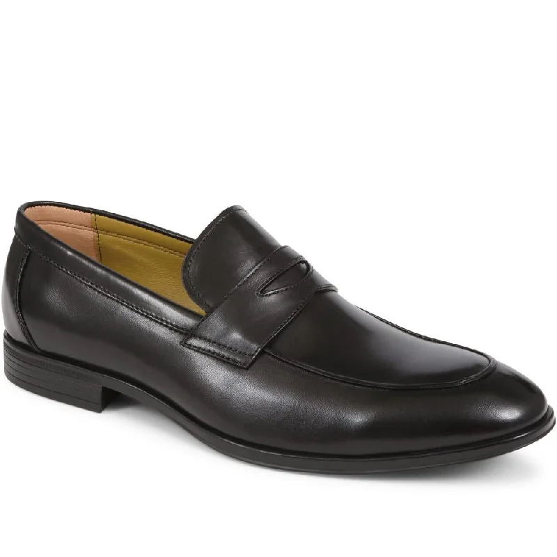 Men's loafers with a memory foam insoleRushden Leather Penny Loafers - RUSHDEN / 323 643 Men's loafers with a memory foam insoleRushden Leather Penny Loafers - RUSHDEN / 323 643