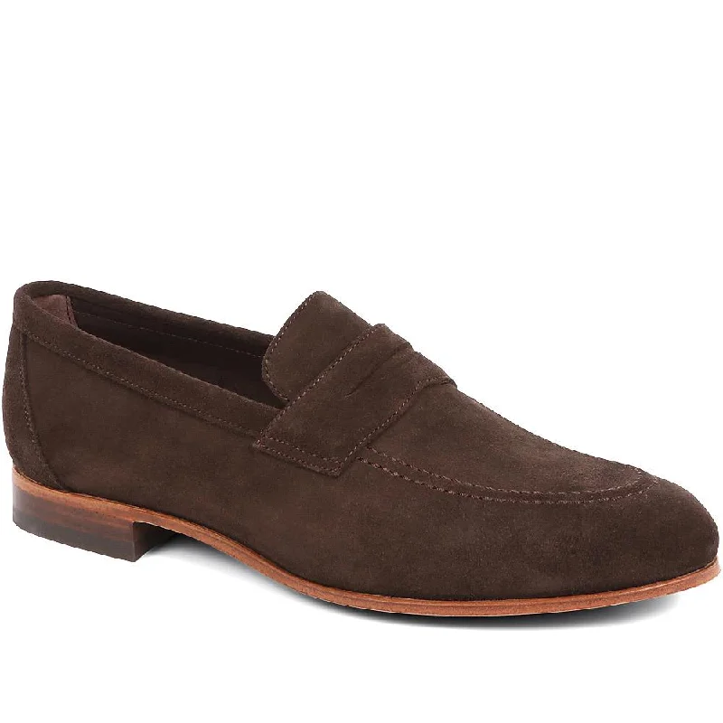 Men's loafers with a contrast stitching detailCristo Leather Penny Loafers - CRISTO / 321 995