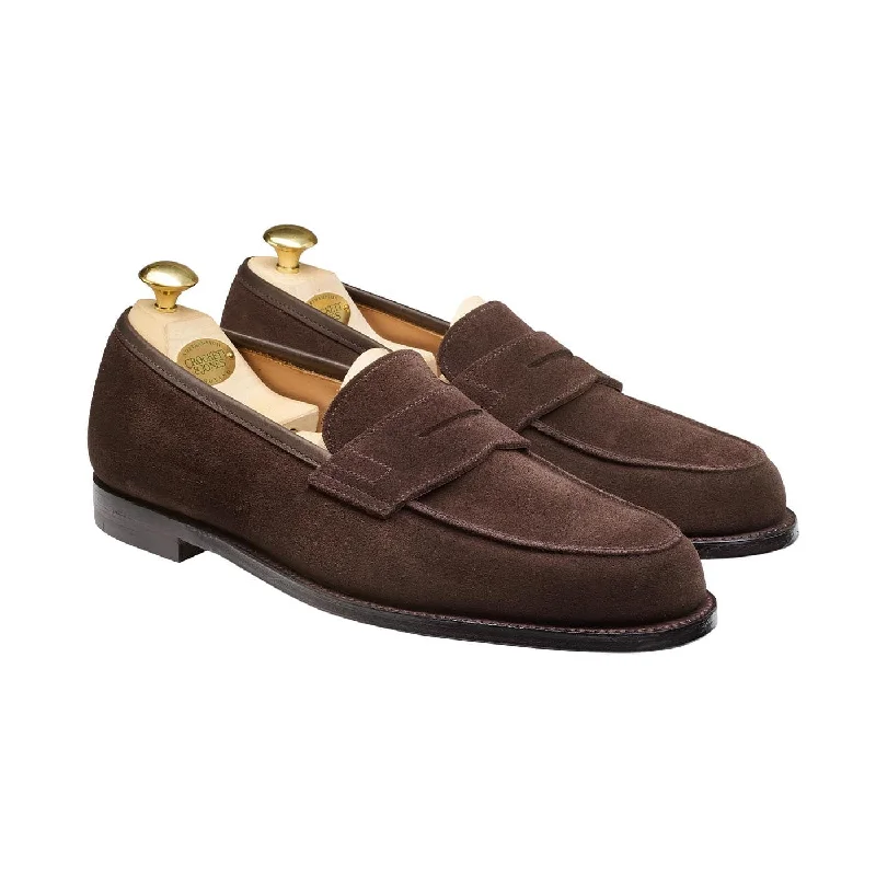 Men's leather loafers with a penny slot Men's leather loafers with a penny slot Men's loafers with a low - heeled designGrantham 2 Dark Oak Suede Men's leather loafers with a penny slot Men's leather loafers with a penny slot Men's loafers with a low - heeled designGrantham 2 Dark Oak Suede