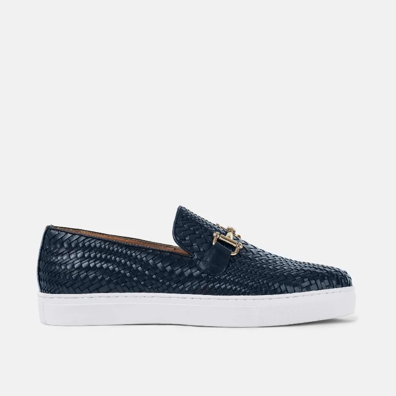Men's loafers with a removable insole for cleaning Men's loafers with a removable insole for cleaning Men's loafers with a moc - toe designBoardwalk Navy Woven Leather Horse-Bit Sneakers Men's loafers with a removable insole for cleaning Men's loafers with a removable insole for cleaning Men's loafers with a moc - toe designBoardwalk Navy Woven Leather Horse-Bit Sneakers