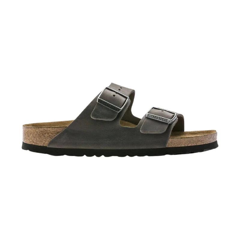 Men's sandals with a wide strap for supportMen's sandals with a wide strap for supportBrikenstock Arizona Soft Footbed Sandal - Oiled Leather Iron