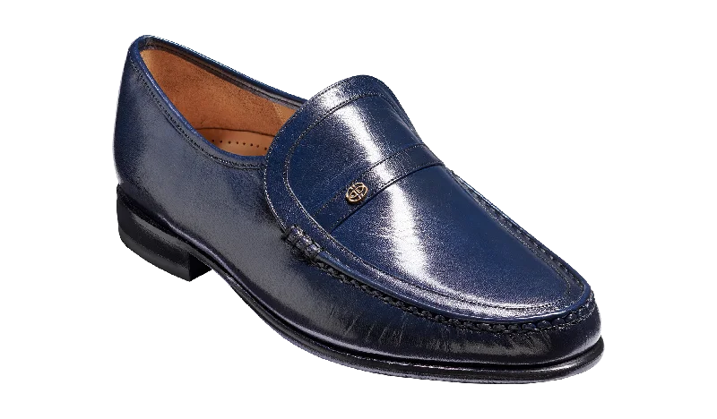 Suede men's loafers for a soft and luxurious feelJefferson - Navy Kid