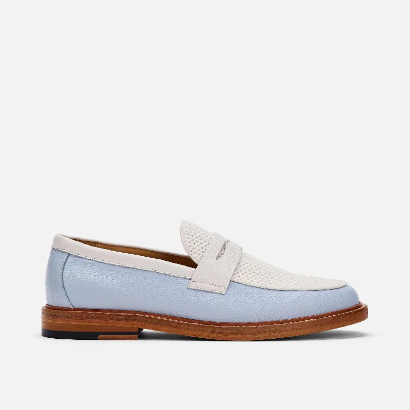 Men's loafers with a low - heeled design Men's loafers with a low - heeled design Men's loafers with a memory foam insoleCalum Columbia Blue Leather Penny Loafers Men's loafers with a low - heeled design Men's loafers with a low - heeled design Men's loafers with a memory foam insoleCalum Columbia Blue Leather Penny Loafers