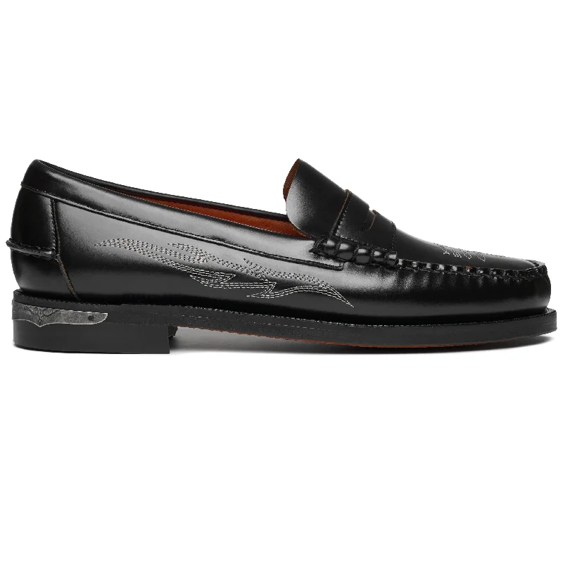 Men's loafers with a perforated leather upper for ventilationDan El Paso - Black
