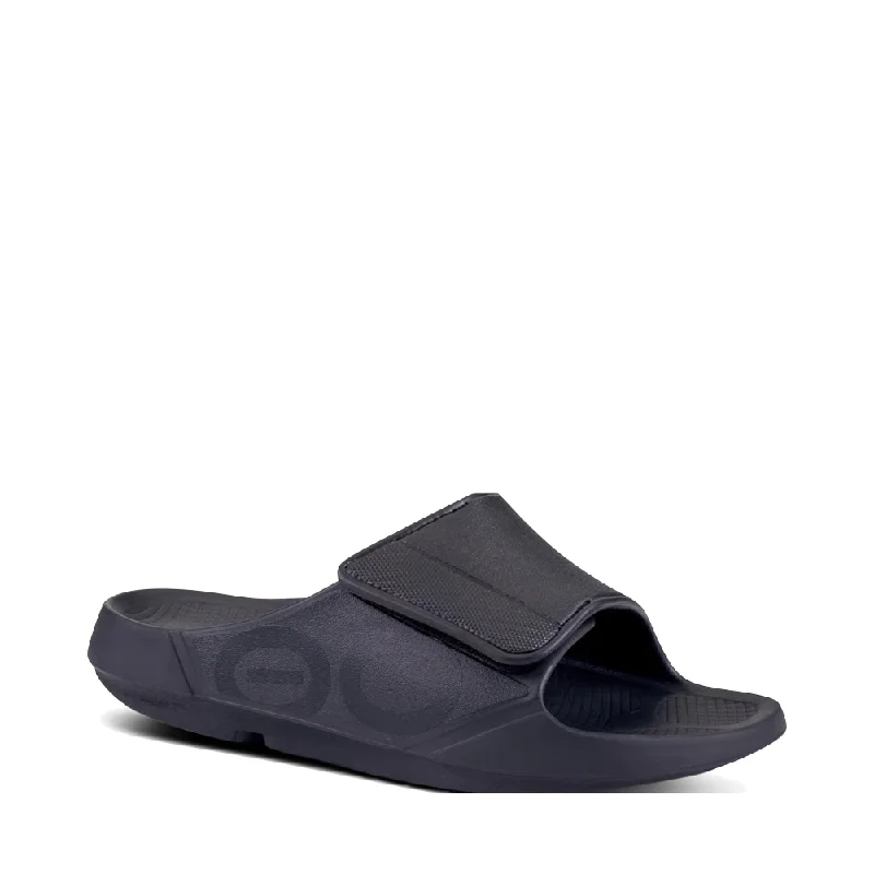 Men's sandals with a wide strap for supportMen's sandals with a wide strap for supportOOfos OOahh Sport Flex Adjustable Slide Sandal in Black Men's sandals with a wide strap for supportMen's sandals with a wide strap for supportOOfos OOahh Sport Flex Adjustable Slide Sandal in Black