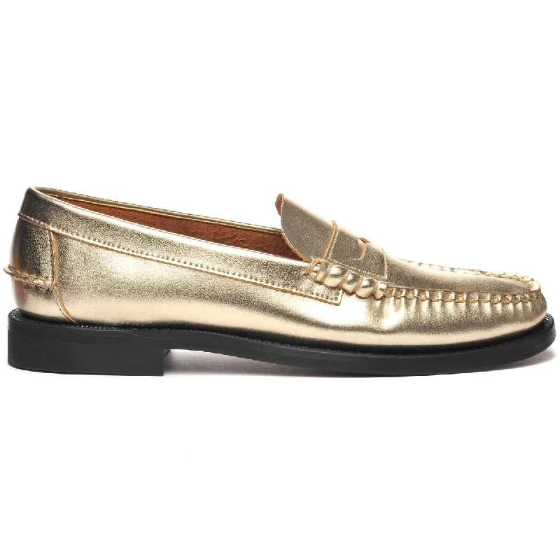 Men's loafers with a decorative buckleDan Met - Gold