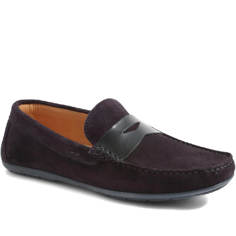 Men's leather loafers with a penny slotPierson Suede Leather Loafers - PIERSON / 320 159 Men's leather loafers with a penny slotPierson Suede Leather Loafers - PIERSON / 320 159