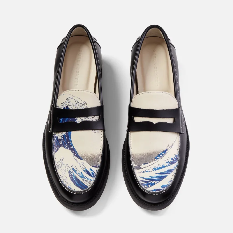 Men's loafers with a pointed toe for a stylish appearanceWilde The Great Wave Penny Loafer - Men's