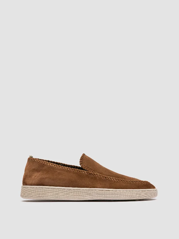 Men's loafers with a memory foam insoleHERBIE 011 - Brown Suede Penny Loafers