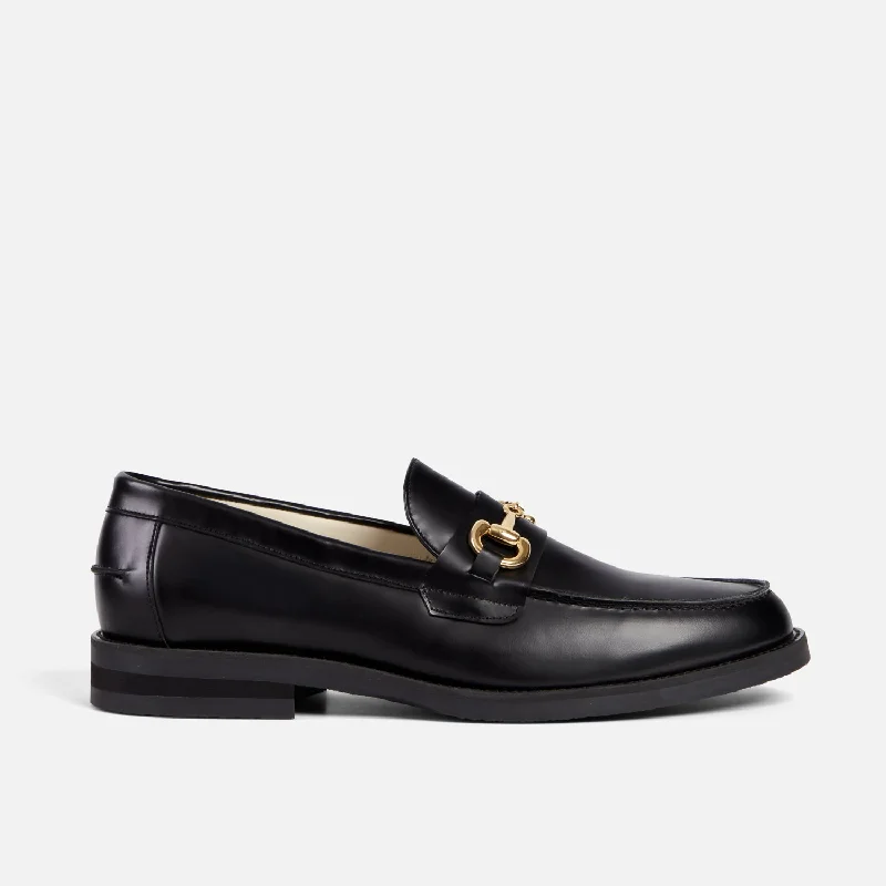Men's loafers with a removable insole for cleaningWilde Black Bit Loafer - Men's