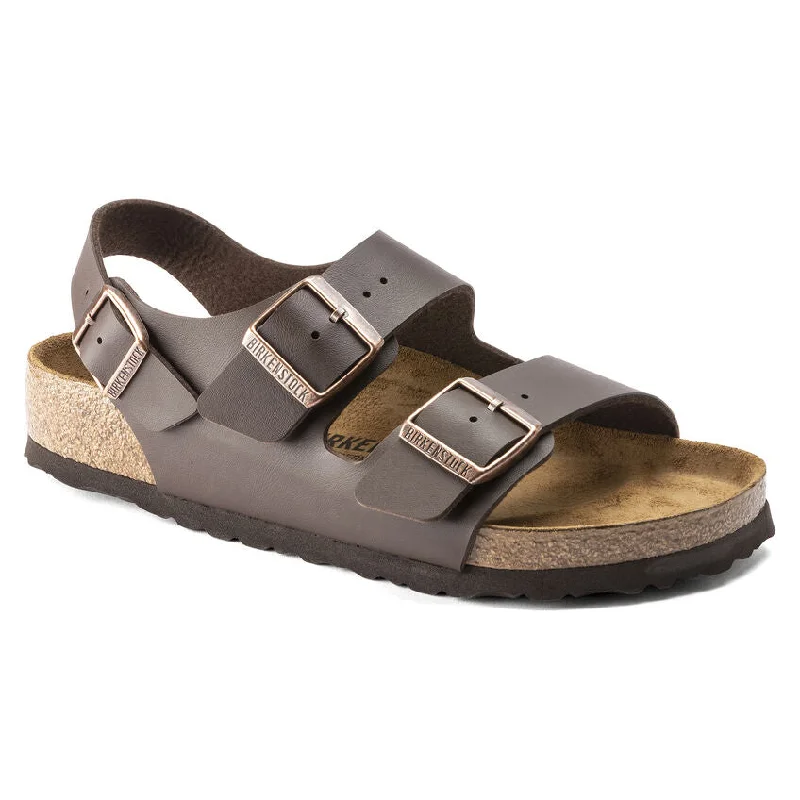Men's sandals with a contrast stitching detailMen's sandals with a contrast stitching detailMilano Dark Brown BF R Men's sandals with a contrast stitching detailMen's sandals with a contrast stitching detailMilano Dark Brown BF R