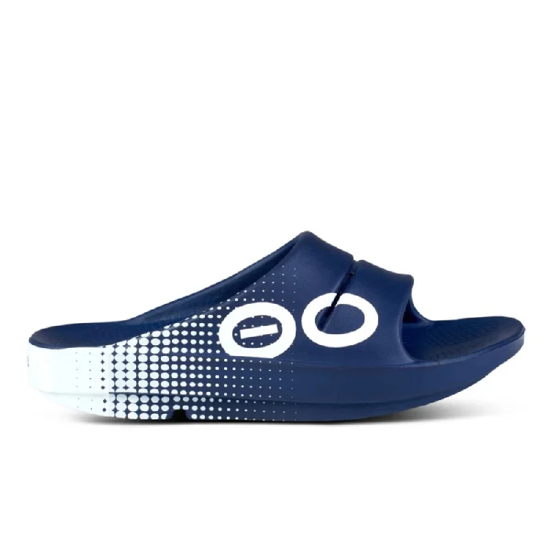 Men's sandals with a rubber sole for tractionMen's sandals with a rubber sole for tractionOOFOS OOahh Sport Slide - Matrix Navy Men's sandals with a rubber sole for tractionMen's sandals with a rubber sole for tractionOOFOS OOahh Sport Slide - Matrix Navy