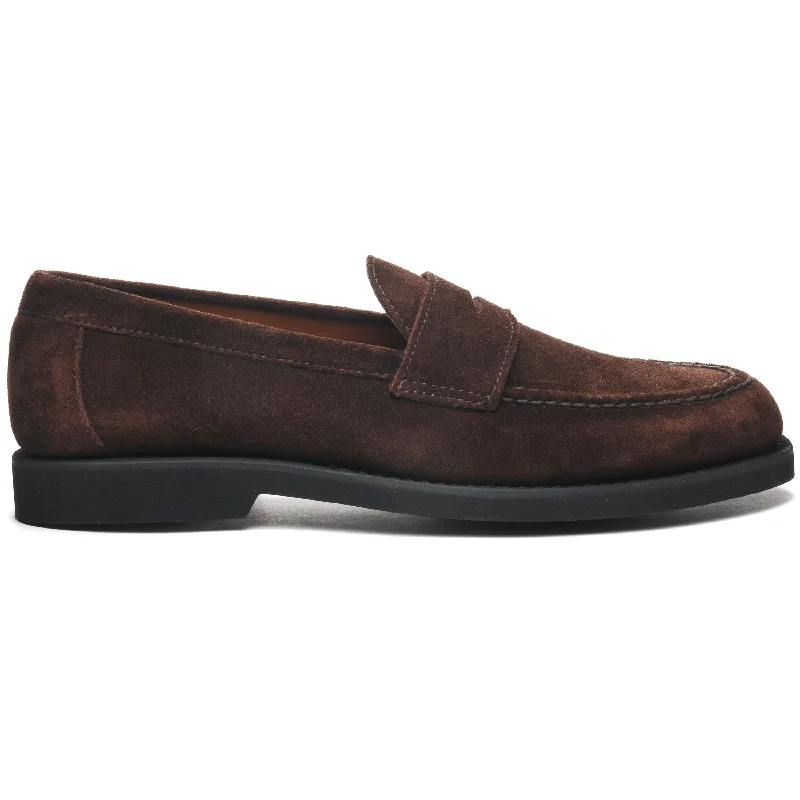 Men's loafers with a rubber sole for durabilityRyan Suede Polaris - Dark Brown