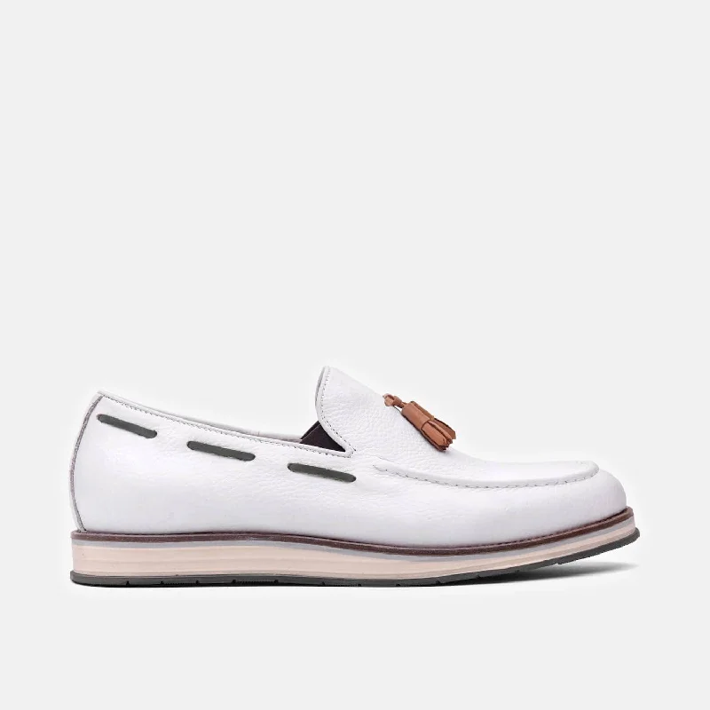 Men's loafers with a removable insole for cleaning Men's loafers with a removable insole for cleaning Men's loafers with a pointed toe for a stylish appearanceApollo White Leather Tassel Loafers Men's loafers with a removable insole for cleaning Men's loafers with a removable insole for cleaning Men's loafers with a pointed toe for a stylish appearanceApollo White Leather Tassel Loafers
