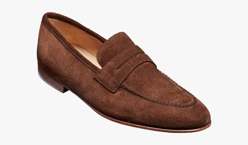 Men's leather loafers with a penny slot Men's leather loafers with a penny slot Barker Ledley Loafer Shoe - Castagnia Suede Men's leather loafers with a penny slot Men's leather loafers with a penny slot Barker Ledley Loafer Shoe - Castagnia Suede