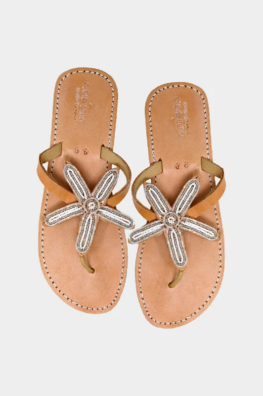 Men's sandals with a rubber sole for traction Men's sandals with a rubber sole for traction Flower Star Sandals | White/Silver Men's sandals with a rubber sole for traction Men's sandals with a rubber sole for traction Flower Star Sandals | White/Silver