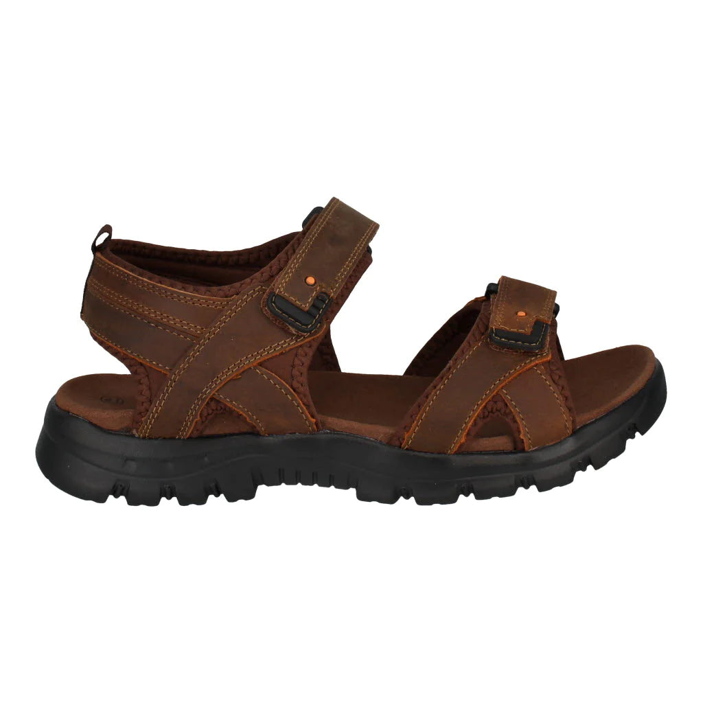 Men's sandals with a wide strap for support Men's sandals with a wide strap for support Josef Seibel 253313 Bart 03 Camel Leather Men's sandals with a wide strap for support Men's sandals with a wide strap for support Josef Seibel 253313 Bart 03 Camel Leather