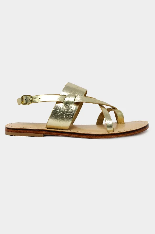Men's sandals with a toe post design Men's sandals with a toe post design Ezra Sandals | Gold