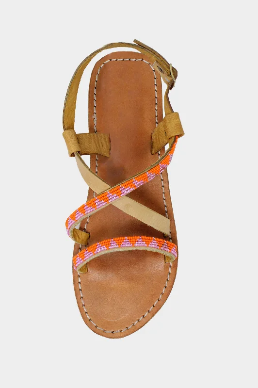 Men's sandals with a shock - absorbing insole Men's sandals with a shock - absorbing insole Lara Leather Sandals | Pink/Orange Men's sandals with a shock - absorbing insole Men's sandals with a shock - absorbing insole Lara Leather Sandals | Pink/Orange