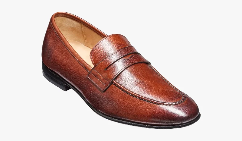 Men's loafers with a smooth leather finish Men's loafers with a smooth leather finish Barker Ledley Loafer Shoe - Cherry Grain Men's loafers with a smooth leather finish Men's loafers with a smooth leather finish Barker Ledley Loafer Shoe - Cherry Grain