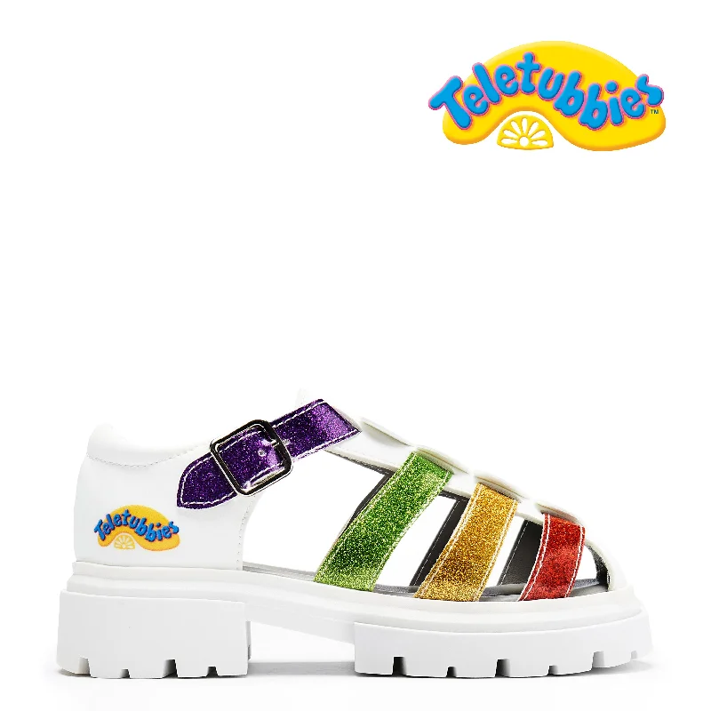 Men's sandals with a wide strap for support Men's sandals with a wide strap for support Glitter Trumpets Teletubbies Kidz Sandals - White Men's sandals with a wide strap for support Men's sandals with a wide strap for support Glitter Trumpets Teletubbies Kidz Sandals - White