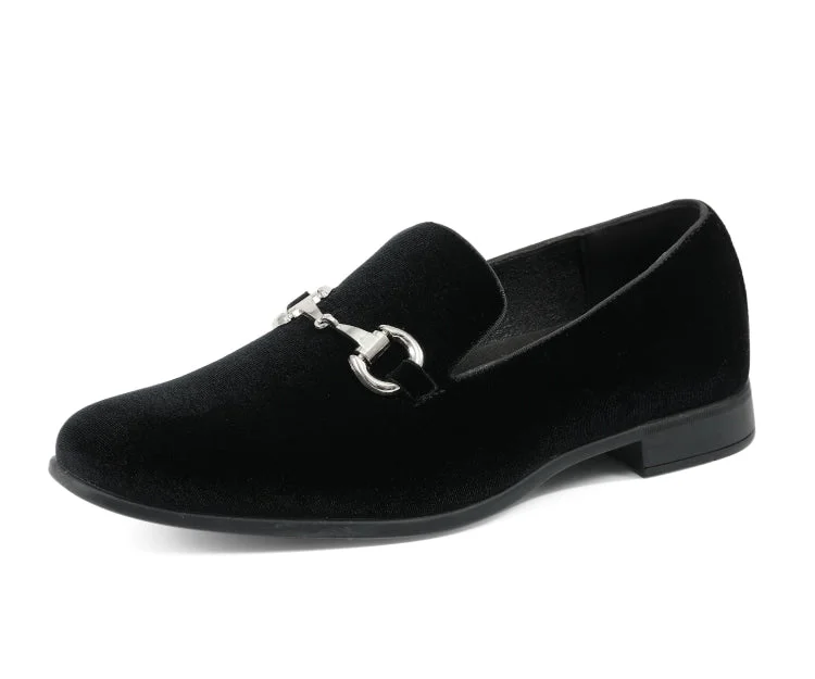 Men's loafers with a low - heeled design Men's loafers with a low - heeled design Brad Black Men's loafers with a low - heeled design Men's loafers with a low - heeled design Brad Black