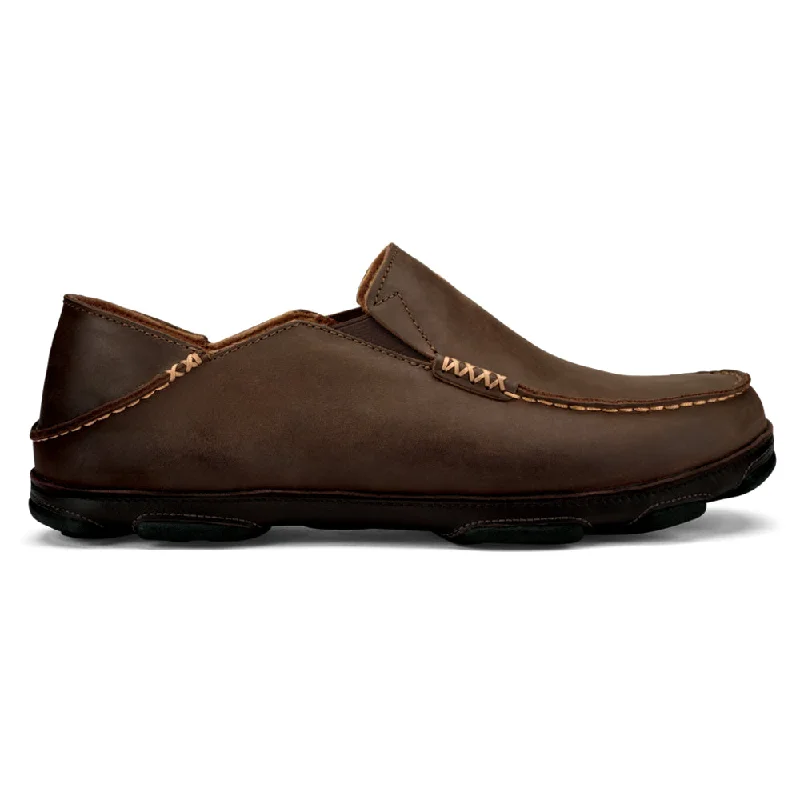 Men's loafers with a leather lining for comfort Men's loafers with a leather lining for comfort OluKai Moloā Slip-On Dark Wood/Dark Java (Men's) Men's loafers with a leather lining for comfort Men's loafers with a leather lining for comfort OluKai Moloā Slip-On Dark Wood/Dark Java (Men's)