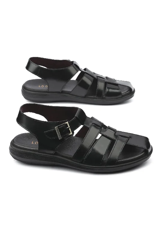 Men's sandals with a contrast stitching detail Men's sandals with a contrast stitching detail LOGO 7653 BKA Men's sandals with a contrast stitching detail Men's sandals with a contrast stitching detail LOGO 7653 BKA