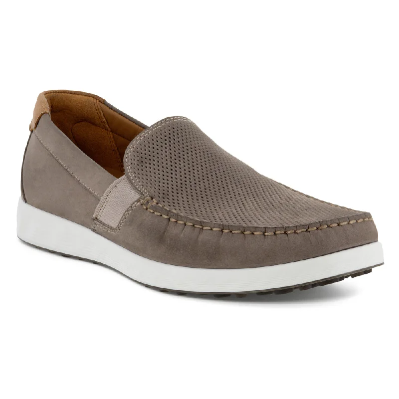 Men's loafers with a perforated leather upper for ventilation Men's loafers with a perforated leather upper for ventilation Ecco S Lite Moccasin Warm Grey/Cognac (Men's) Men's loafers with a perforated leather upper for ventilation Men's loafers with a perforated leather upper for ventilation Ecco S Lite Moccasin Warm Grey/Cognac (Men's)