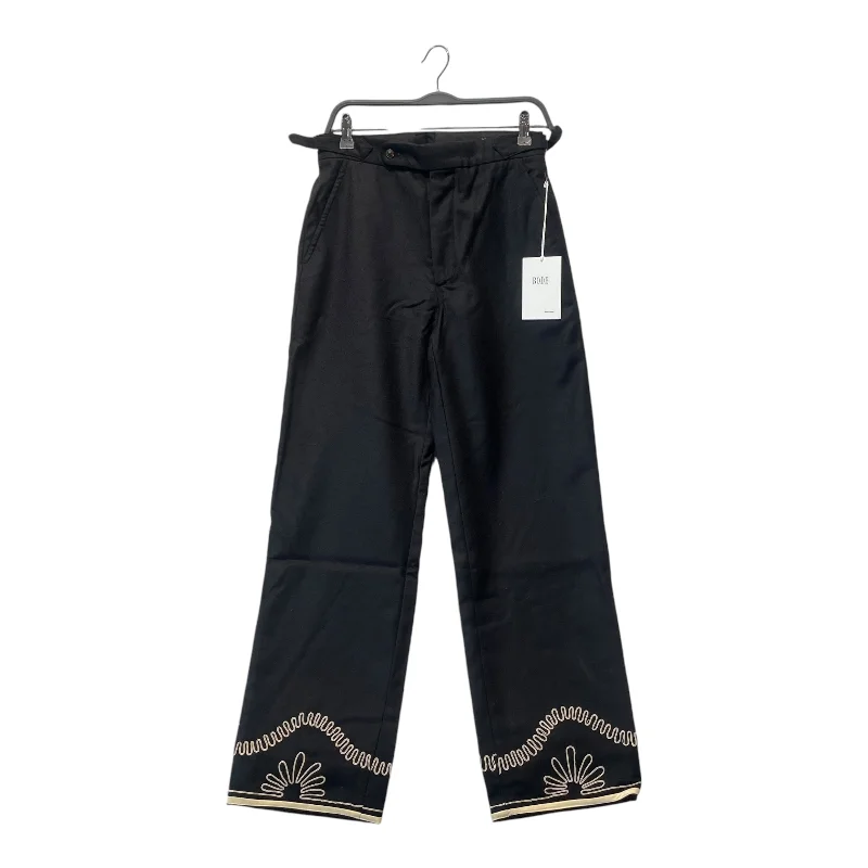 BODE/Straight Pants/30/Wool/BLK/FLORAL CORDING